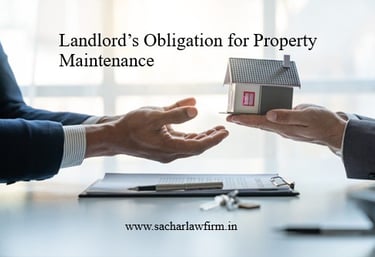 Landlord's Obligations : Sachar Law Firm
