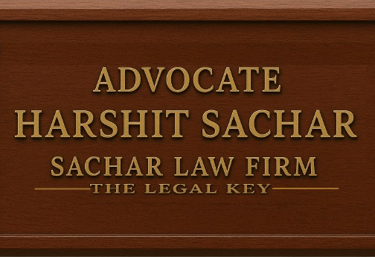 Name Plate advocate Harshit Sachar - Sachar Law Firm