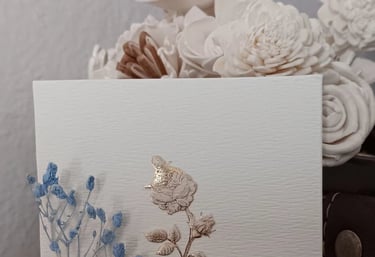 a greeting card with a butterfly on it