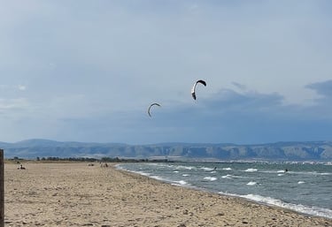 La spiaggia dello scalo dei saraceni dove si terranno i corsi di kitesurf