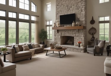 a house with a lawn and steps leading to it