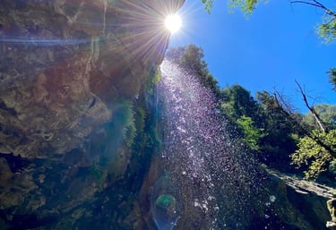 Awakened Stories Orbs and Entities in Mt Shasta waterfall
