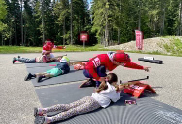 stage de biathlon autrans famille activité
