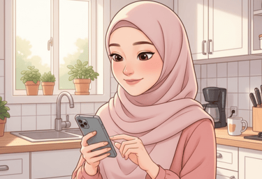 freelancer managing social media