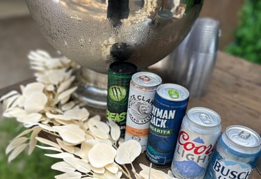 customized drink menus included in each package