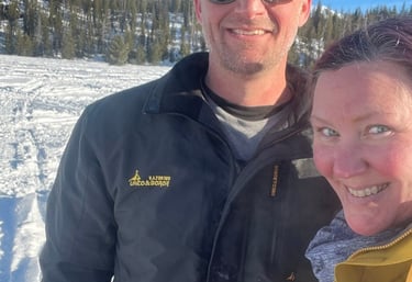 Jeremy & Lauren enjoying the snow