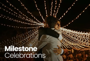 Two people hugging in an event