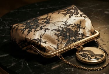 King Fly custom luxury GWP collection featuring lace clutch and mirror for beauty brands.