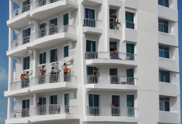 An image illustrating a team of professionals working on a construction site.
