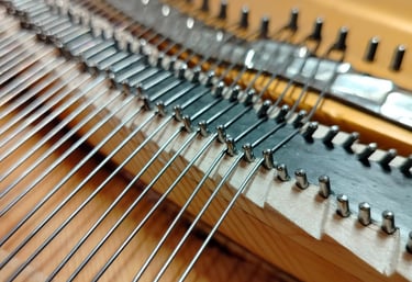 Pianos Lyon- Montage en cordes Steinway- Nouvelle doublette de chevalet Steinway