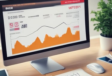 A computer screen displaying a clean, user-friendly website design with vibrant colors and clear typography.