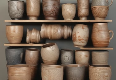 A close-up of a beautifully crafted sculpture that embodies the essence of Saudi artistry.