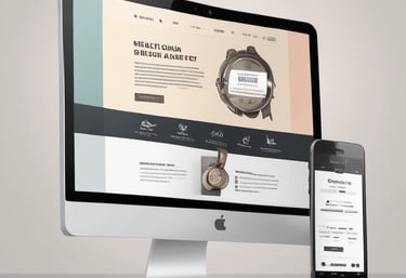 A web page featuring a promotional message about creating mobile apps from data. The headline text emphasizes transforming data into beautiful, powerful mobile applications. Below the headline, there is an image of a smartphone interface displaying app previews with a toolbar and menu options. The user interface is sleek and modern with a soft pastel background gradient.