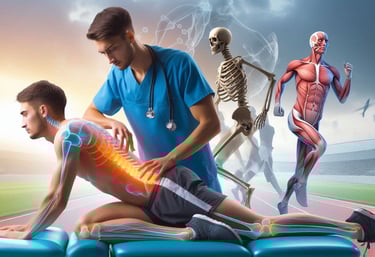 Un ostéopathe aide un sportif à soigner ses blessures