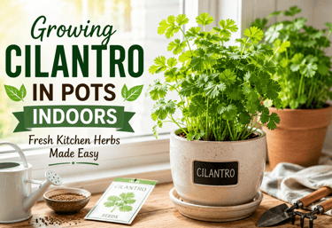 growing cilantro in pots