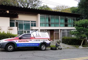 carro da empresa de desentupimento e controle de pragas