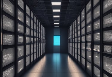 A fluffy white cloud floats against a blue sky.