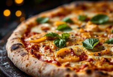 a delicious authentic Italian pizza