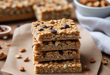 a white plate topped with cereal and other foods