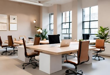 Textile fabrics company: spacious open plan offices Textile fabrics manufacturing company: spacious 