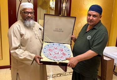 DEC director with Uzbekistan official