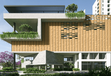 Well-designed clubhouse space for residents at Tridasa Rise in Hyderabad