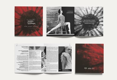 Diseño editorial. Catálogo Campaña del 17 Festival de Teatro de La Habana.