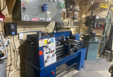 Enco lathe and milling machine used in custom parts modification and fabrication.