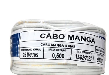 Pacote fechado de cabo manga de 4 vias para fita de led