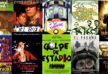 collage of most popular colombian movies