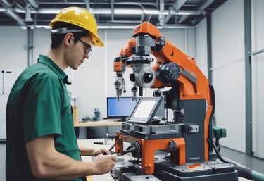 A construction site with workers collaborating on a building project.