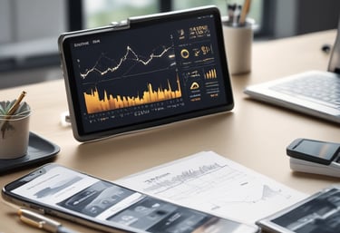 A luxurious design featuring real estate branding elements.