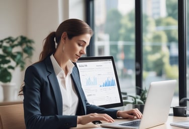 A luxurious design featuring real estate branding elements.