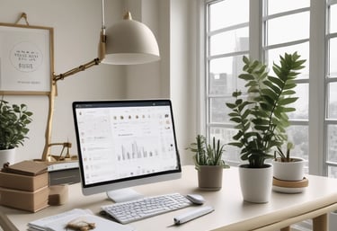 An elegant image showcasing social media content for real estate.