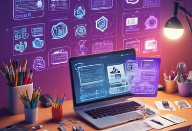 An illustration showcasing various digital tools offered by rectafexpro.