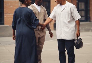 A group of ex-cons participating in a job training program.