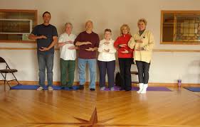 Holding our Tai Chi Balls to Build Energy and Proprioception