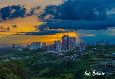 Vista de Armenia Quindio dede el Mirador Café del Río