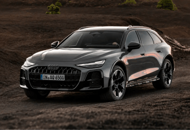 Audi A6 Allroad V6 híbrido em terreno off-road com visual robusto e esportivo