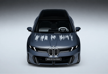 Novo carro da BMW com pintura viva que muda de cor e cria animações em tempo real