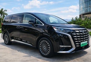 minivan de luxo BYD Denza D9 2026 com design moderno e alta autonomia