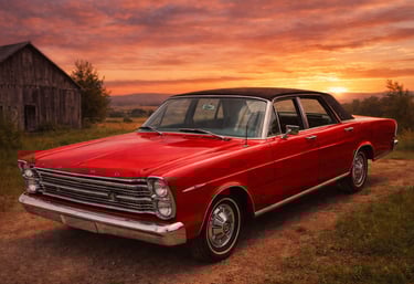 imagem horizontal para capa sobre carros antigos da Ford