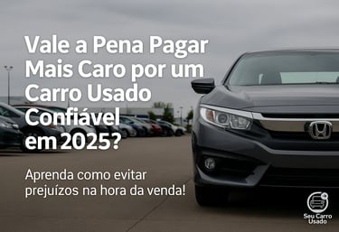 Concessionária com vários carros estacionados ao fundo e um Honda Civic 2015 cinza em destaque no pr