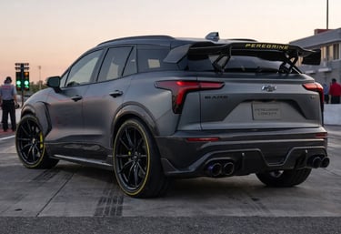 Chevrolet Blazer Peregrine Concept traseira com V8 1000cv em pista estilo Trackhawk