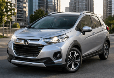 Honda WR-V prata em cenário urbano