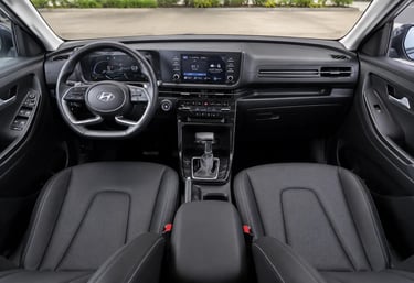 Interior do Hyundai Creta Limited 2026 com painel digital e central multimídia