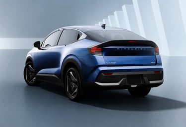 Traseira do Mitsubishi Eclipse Sportback 2027 com novo design e lanternas em LED
