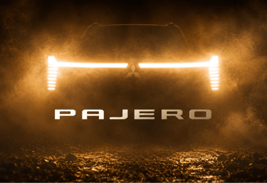 Teaser oficial do novo Mitsubishi Pajero 2027 revela assinatura luminosa do SUV