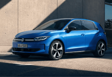Volkswagen ID Polo elétrico azul com design moderno e até 450 km de autonomia