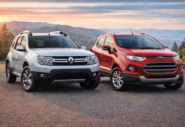Renault Duster 2016 e Ford EcoSport 2017 entre os SUVs até 60 mil